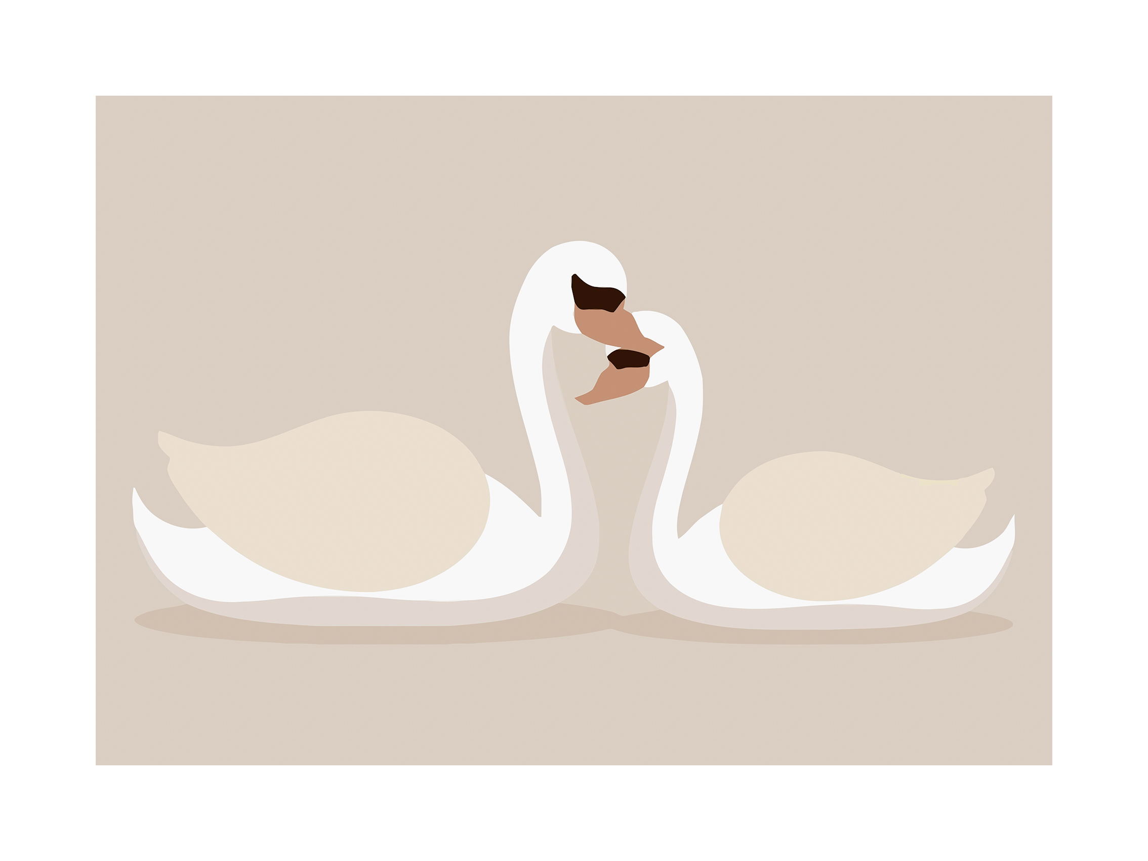 Swan in love
