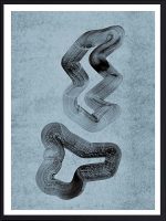 Blue shapes — tableau décoratif mural | DesignTab