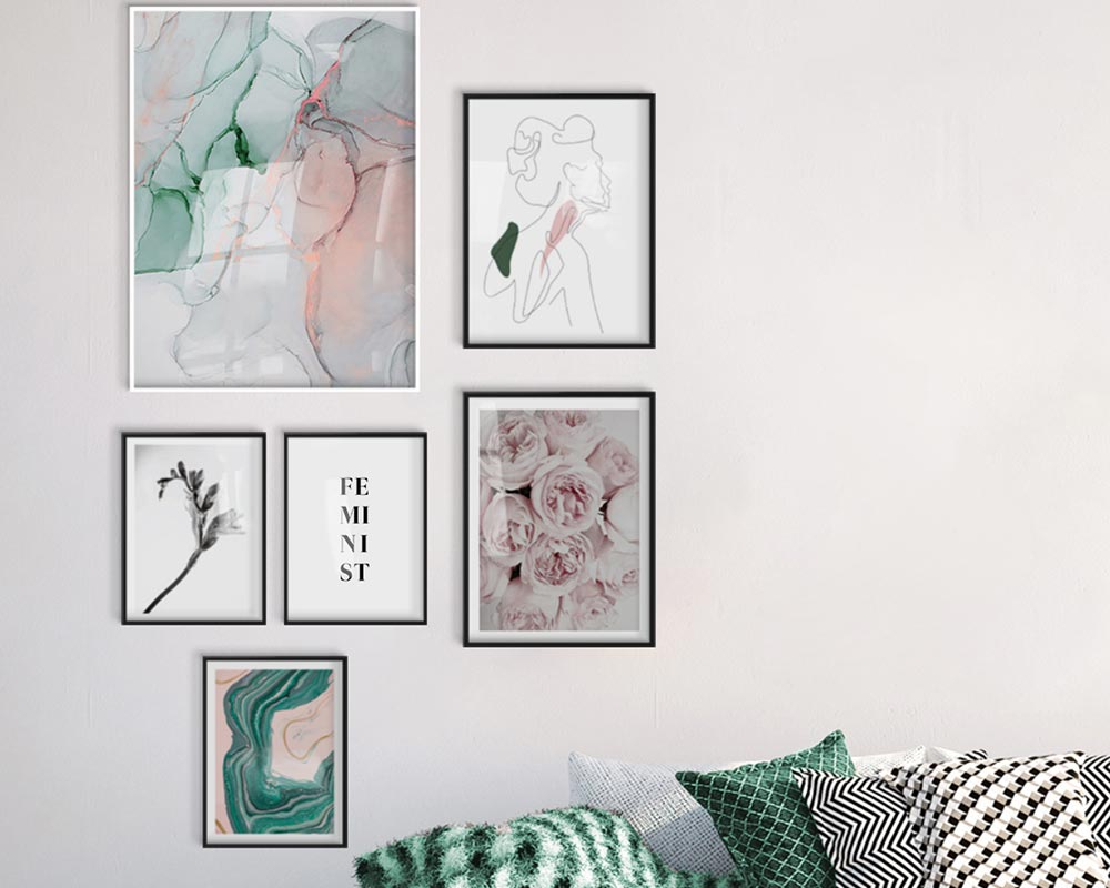 Créer un beau mur de cadres — Tableau décoratif en Tunisie | DesignTab Tableau décoratif Créer un beau mur de cadres — DesignTab Tunisie