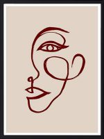 Brush Lines — tableau décoratif mural | DesignTab