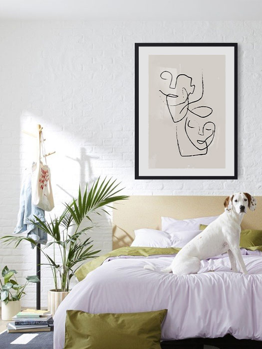 Tableau décoratif Beige & Lines — DesignTab Tunisie