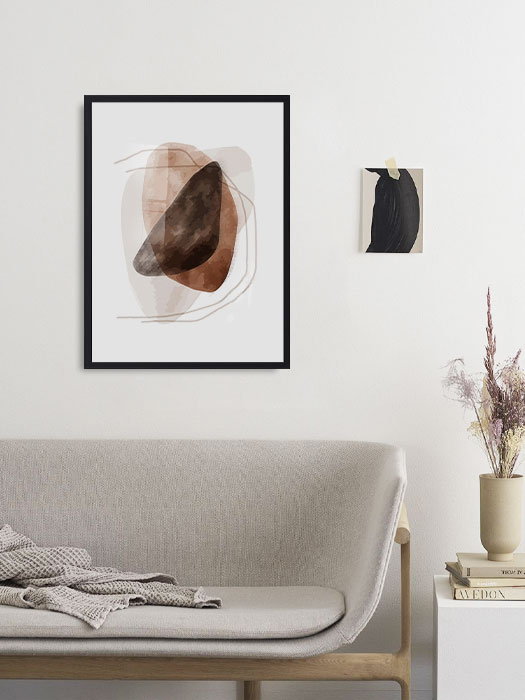 Tableau décoratif Brown Shades — DesignTab Tunisie