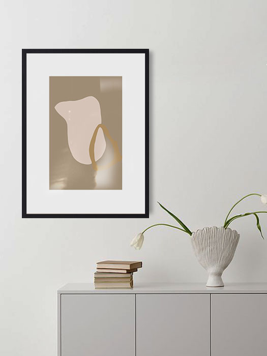 Tableau décoratif Brown Shapes02 — DesignTab Tunisie