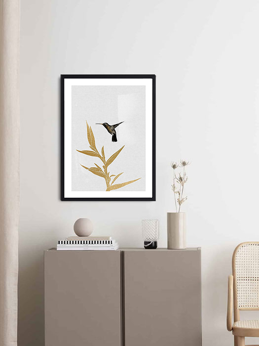 Tableau décoratif Hummingbird Flower — DesignTab Tunisie