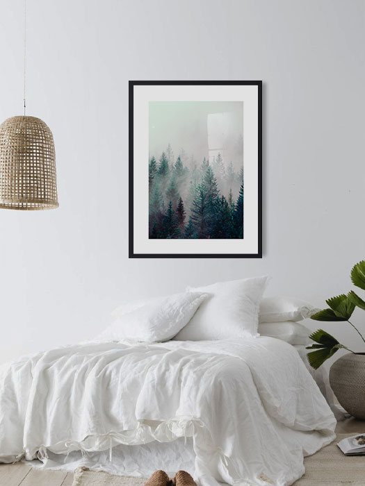 Tableau décoratif Foggy Forest — DesignTab Tunisie
