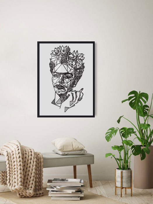 Tableau décoratif Frida illustration — DesignTab Tunisie