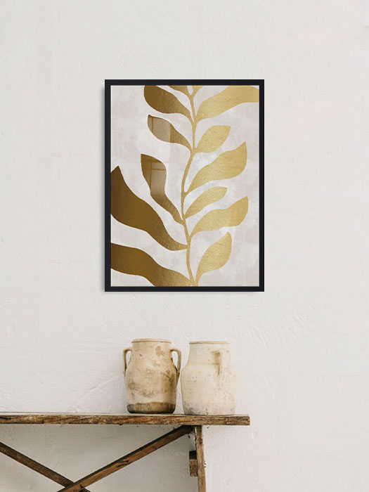 Tableau décoratif Golden Leafs — DesignTab Tunisie