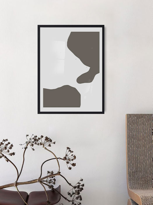 Tableau décoratif Grey shapes — DesignTab Tunisie