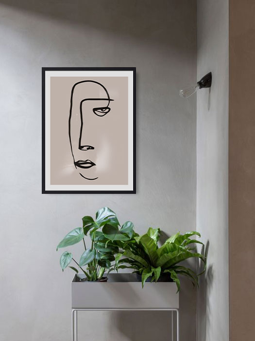 Tableau décoratif Line Face — DesignTab Tunisie