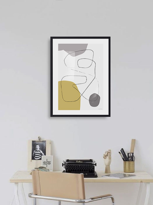 Tableau décoratif Line and shapes — DesignTab Tunisie