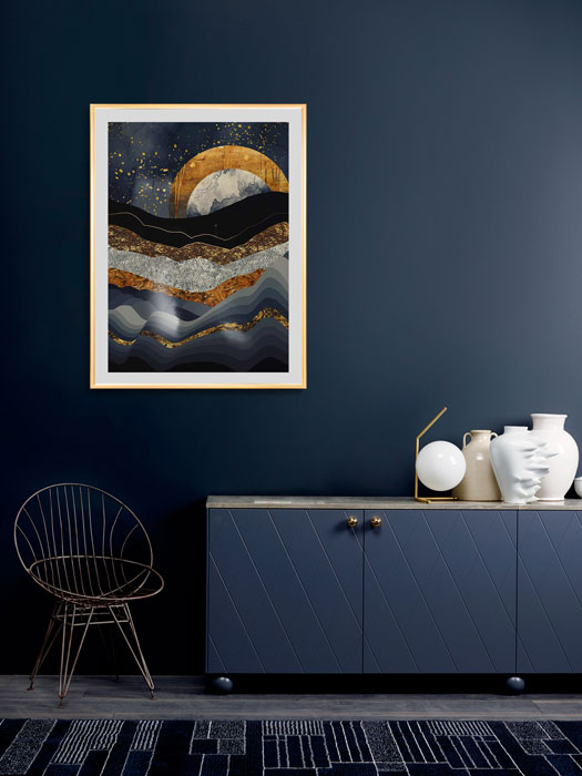 Tableau décoratif Metallic Mountains — DesignTab Tunisie