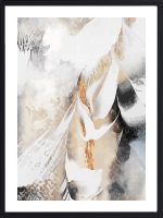Tableau typographique Soothe Your Soul, message aux tons gris et beige, encadré sous verre