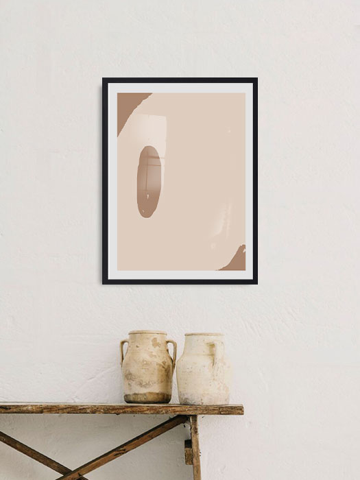 Tableau décoratif Pink shapes 02 — DesignTab Tunisie