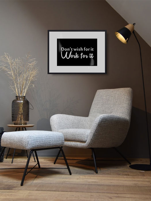 Tableau décoratif Work for it — DesignTab Tunisie