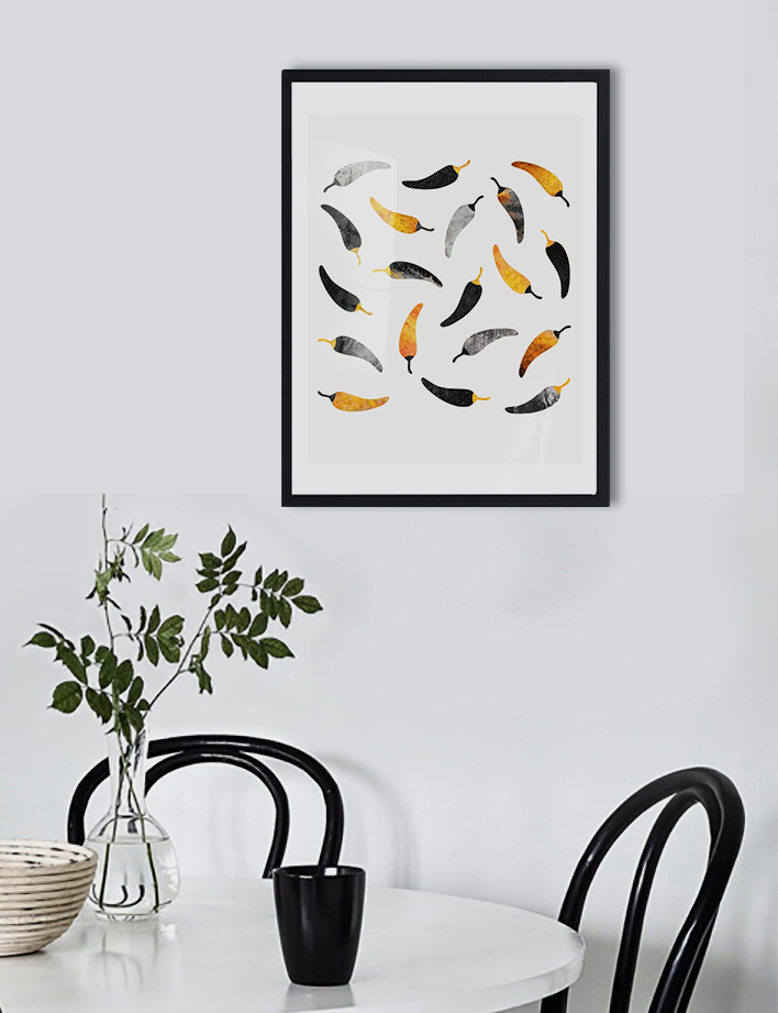 Tableau décoratif Chilli — DesignTab Tunisie
