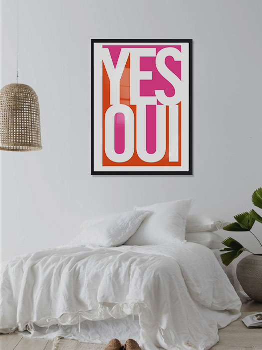 Tableau décoratif Yes,Oui — DesignTab Tunisie