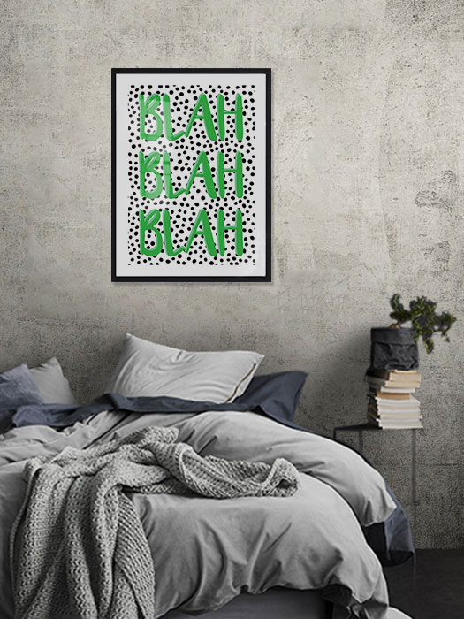 Tableau décoratif BlahBlahBlah — DesignTab Tunisie