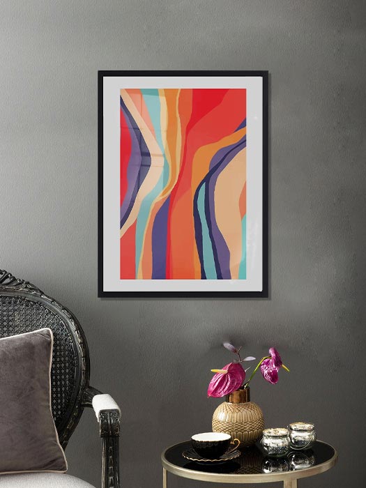 Tableau décoratif Colorful Stripe — DesignTab Tunisie