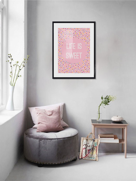 Tableau décoratif Life Is Sweet — DesignTab Tunisie