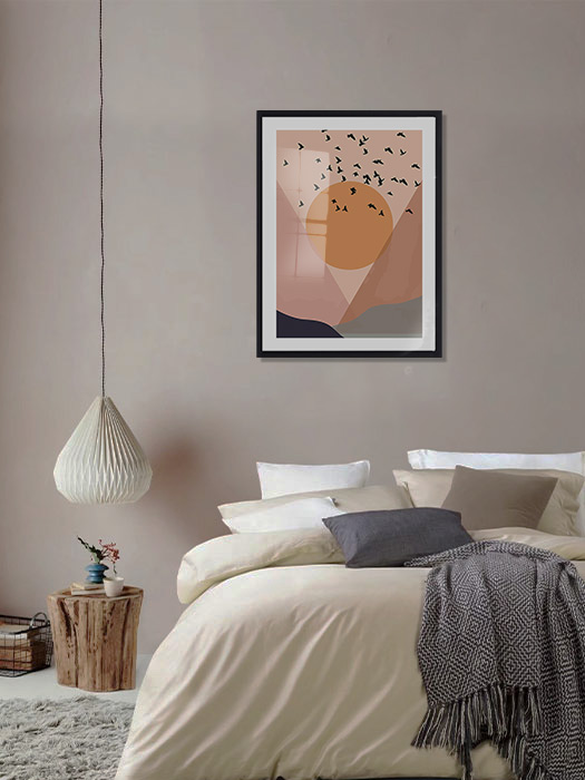 Tableau décoratif Sunrise Pastel — DesignTab Tunisie