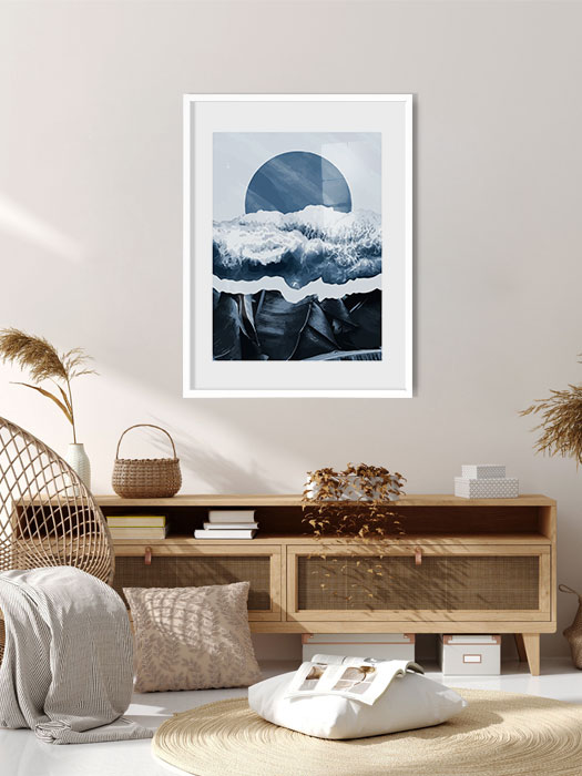 Tableau décoratif Sun Waves Leafs — DesignTab Tunisie