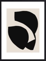 Abstract Shapes Black — tableau décoratif mural | DesignTab