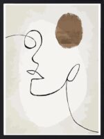 Line Art Figure — tableau décoratif mural | DesignTab